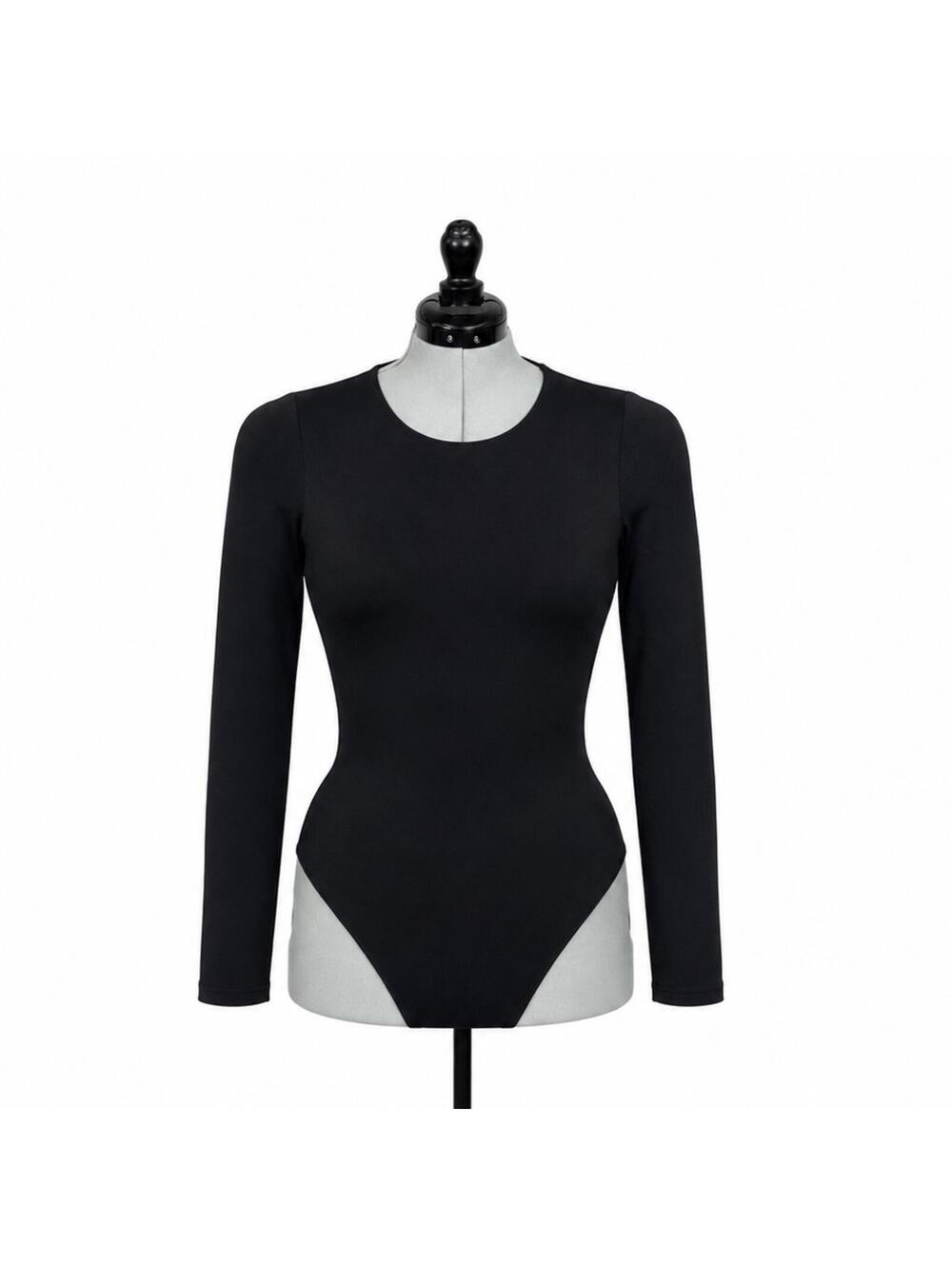 Fabletics- Yitty by Lizzo Black Shapewear Long Sleeve Bodysuit (1X/2X)